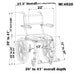 Nuprodx Multichair Wheeled Shower and Commode Chair - Mc4020