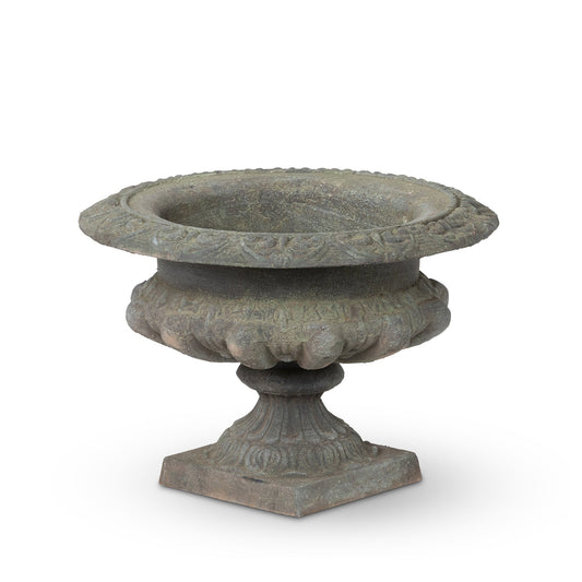 Park Hill Collection Classic Cast Iron Garden Urn: Handcrafted Antique Finish for Timeless Elegance in Your Garden Design - ECM36143