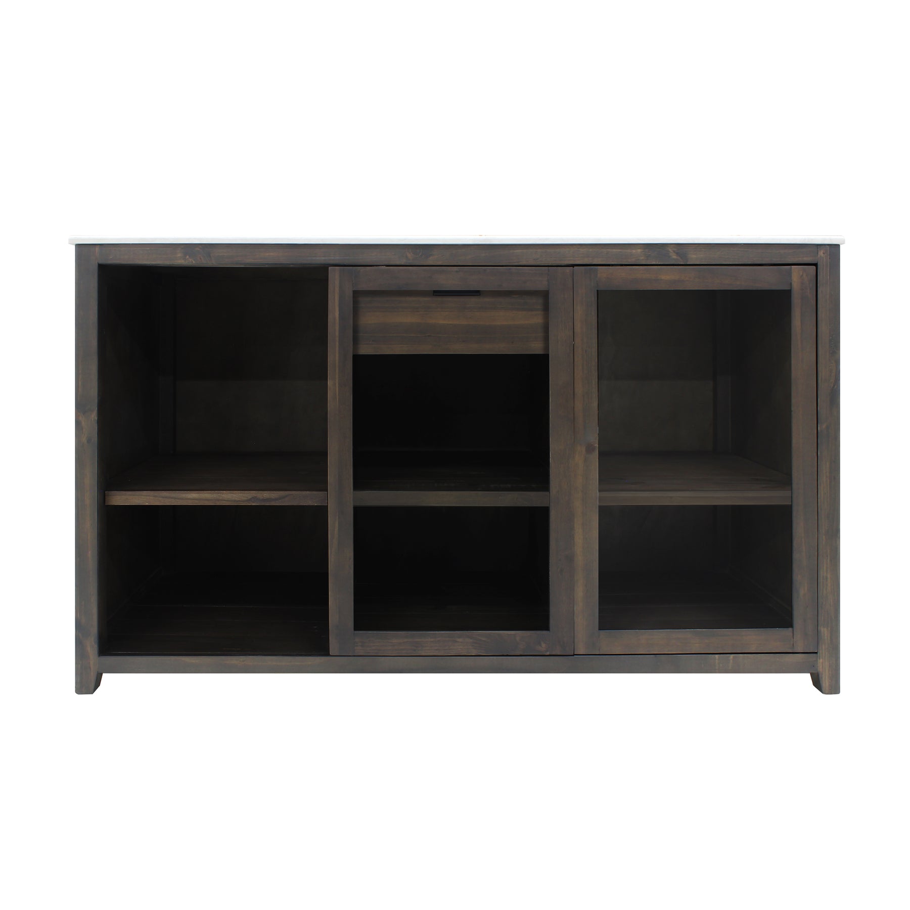 Brama by Vinotemp Wood Wine Credenza, in Brown Mahogany - VT-CREDMOD-BR-W