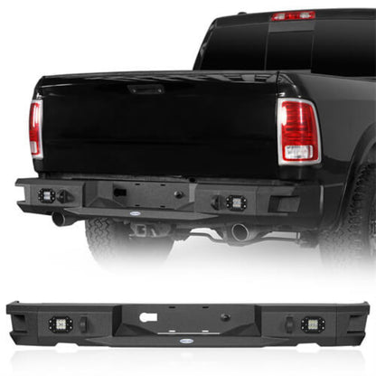 Offroad Aftermarket Rear Bumper w/LED Lights For 2009-2018 Dodge Ram 1500 - Hooke Road - HE.6025-S