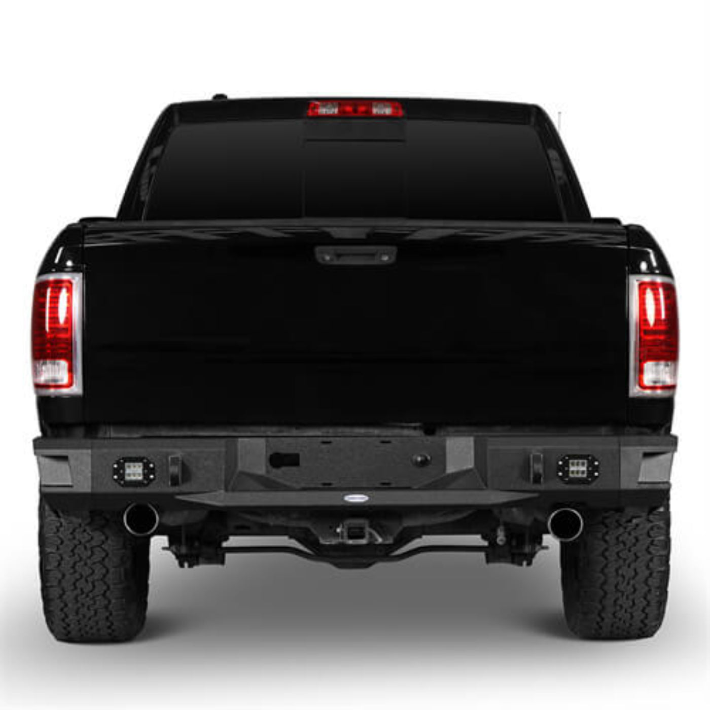Offroad Aftermarket Rear Bumper w/LED Lights For 2009-2018 Dodge Ram 1500 - Hooke Road - HE.6025-S