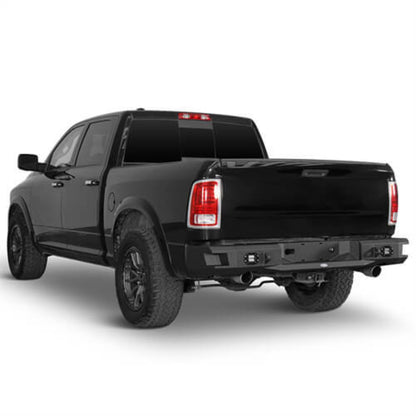 Offroad Aftermarket Rear Bumper w/LED Lights For 2009-2018 Dodge Ram 1500 - Hooke Road - HE.6025-S