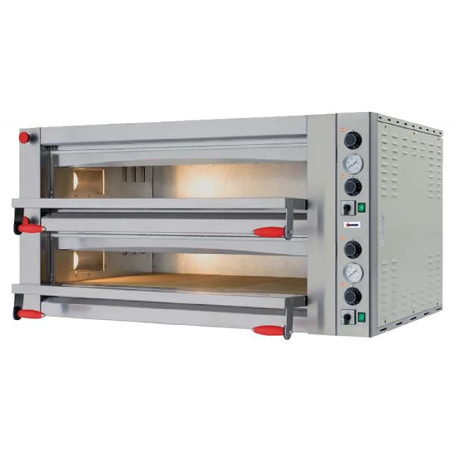 Omcan Pizza Oven Double Chamber Pyralis Series 18,000W - 40641