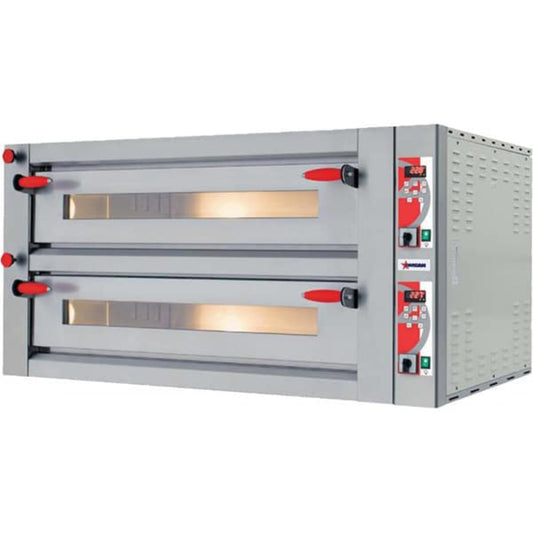 Omcan Pizza Oven Double Chamber Pyralis Series Digital 18,000W - 40643