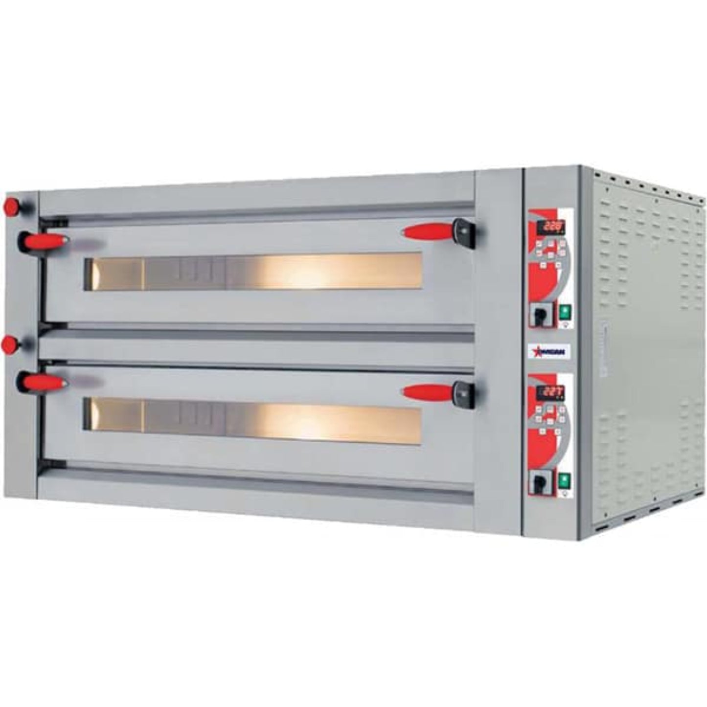 Omcan Pizza Oven Double Chamber Pyralis Series Digital 18,000W - 40643