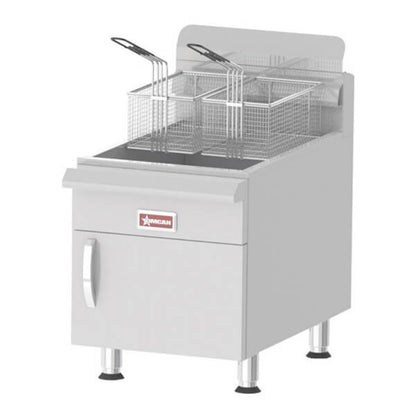 Omcan 30 lbs LPG Countertop Gas Fryer - 53,000 BTU - 43089
