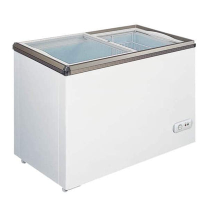 Omcan Sliding Glass Top Chest Freezer - 11 Cu Ft - Omcan-45293