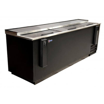 Omcan 95.2" Black Horizontal Bottle Cooler - Omcan-50041