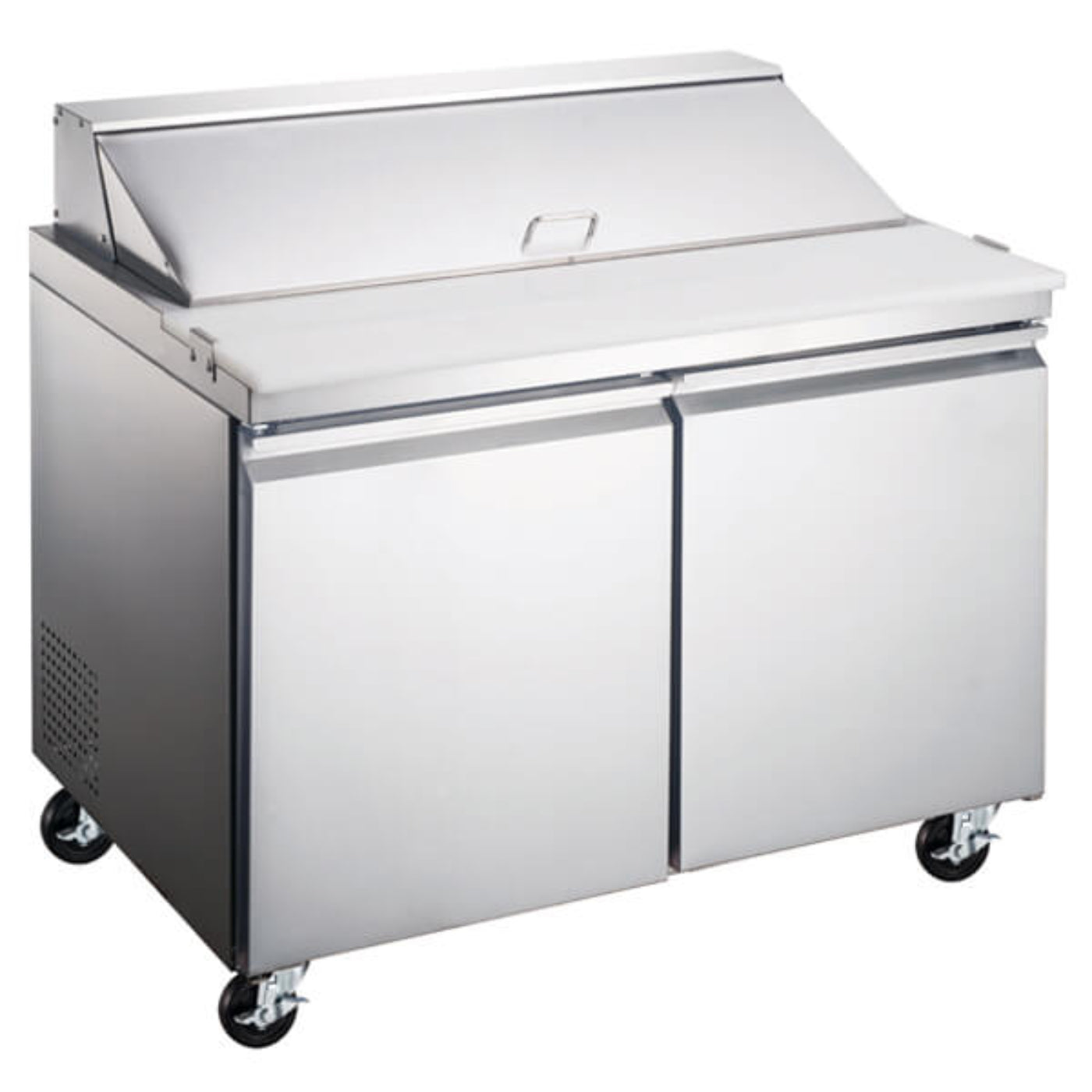 Omcan 47" 2 Door Mega Top Refrigerated Sandwich Prep Table - 9.5 Cu Ft - Omcan-50050