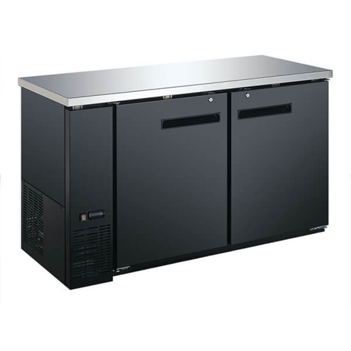 Omcan 60" Solid Door Back Bar Bottle Cooler - 15.8 Cu Ft - Omcan-50059