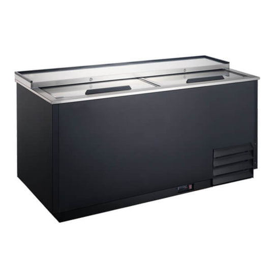 Omcan 49.5" Black Horizontal Bottle Cooler - Omcan-50074