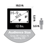 Open Air Cinema Home Outdoor Movie Screen Kit - H-9