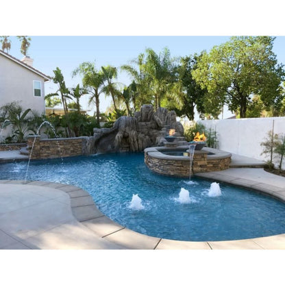 The Outdoor Plus OPT-RFW Cazo Concrete Fire and Water Bowl, 24-Inch - OPT-24RFW