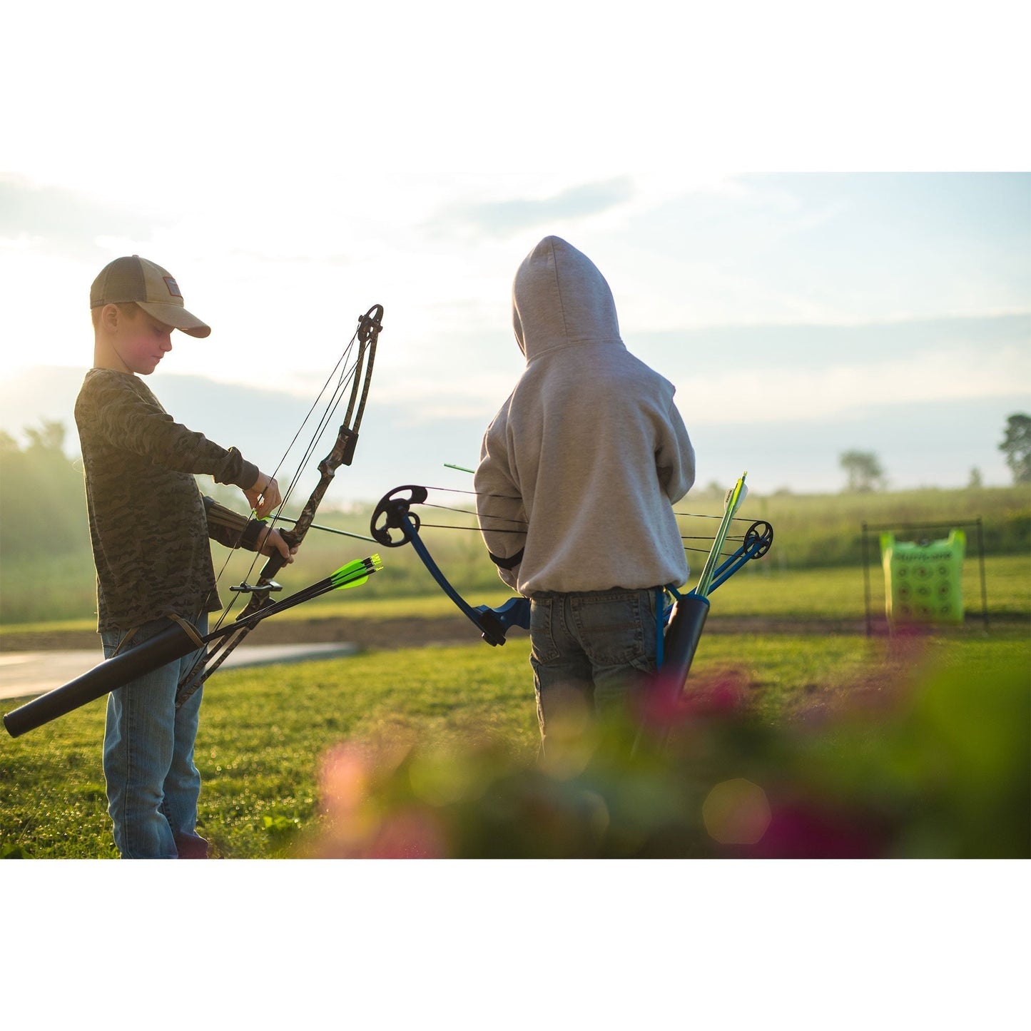 Genesis Archery Compound Bow Adjustable Sizing for Right Handed, Purple (2 Pack) - 323664