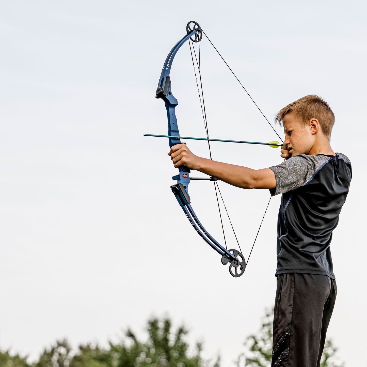 Genesis Archery Compound Bow Adjustable Sizing for Right Handed, Blue (3 Pack) - 323635
