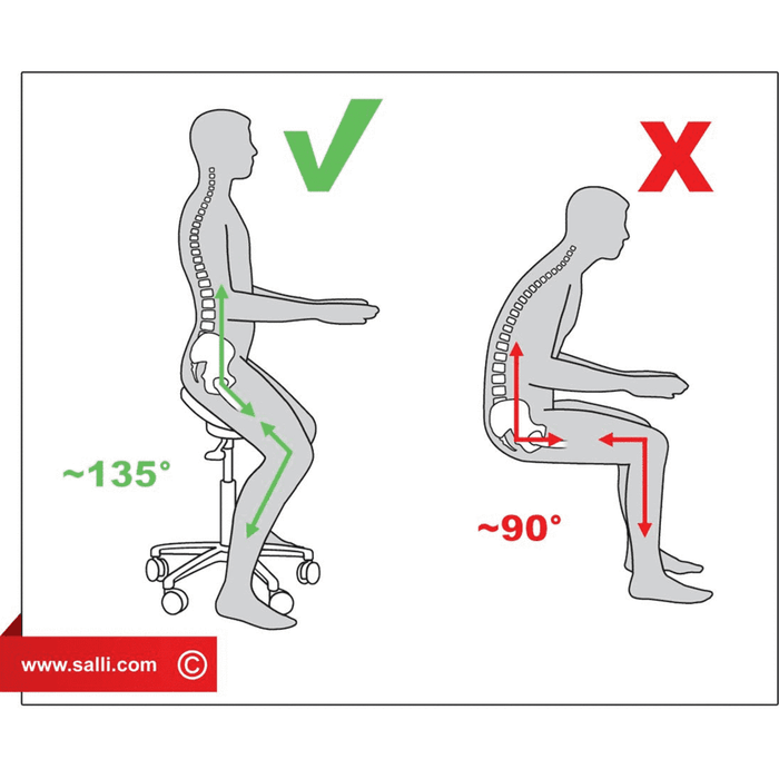 Salli Light Basic Ergonomic Medical Chair or Stool - LINTCHA1