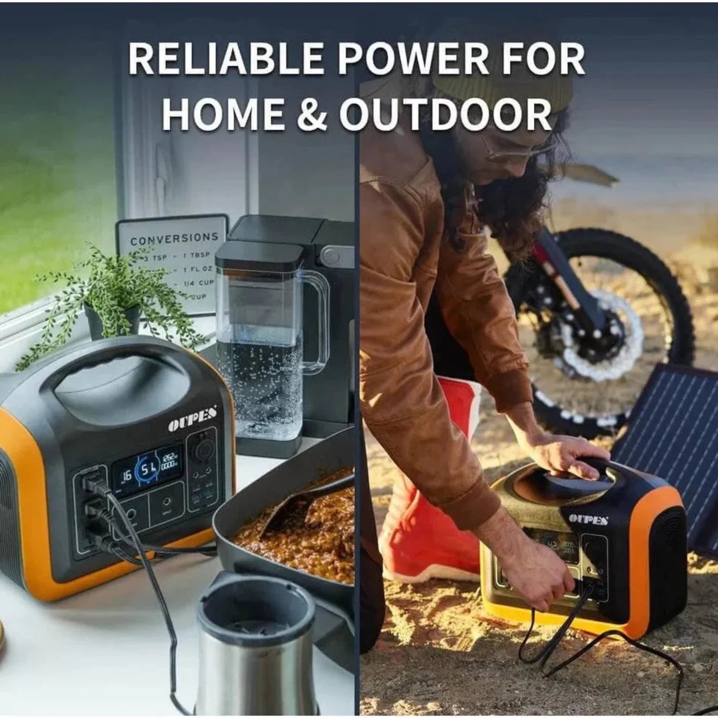 Oupes Portable Power Station 1200W/3600W 992Wh New - UPP-1200