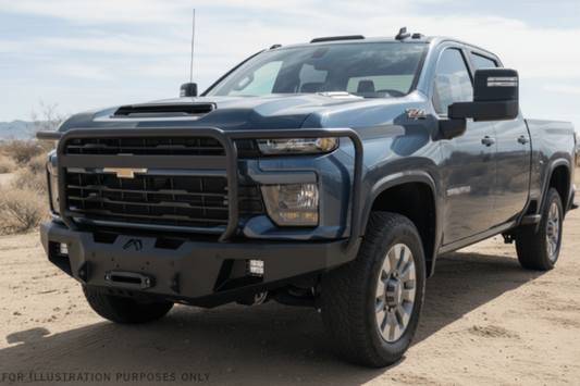 2025 Chevy Silverado 2500HD Overland Adventure Kit -  Fab Fours + Warn Winch + Truxedo Rack + ARB Rooftop Tent