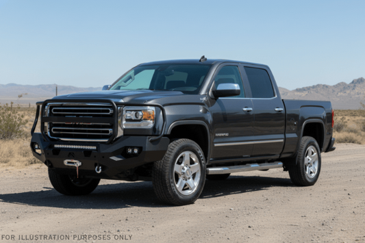 2019 GMC Sierra 2500HD Overland Adventure Kit -  Fab Fours + Warn Winch + Truxedo Rack + ARB Rooftop Tent