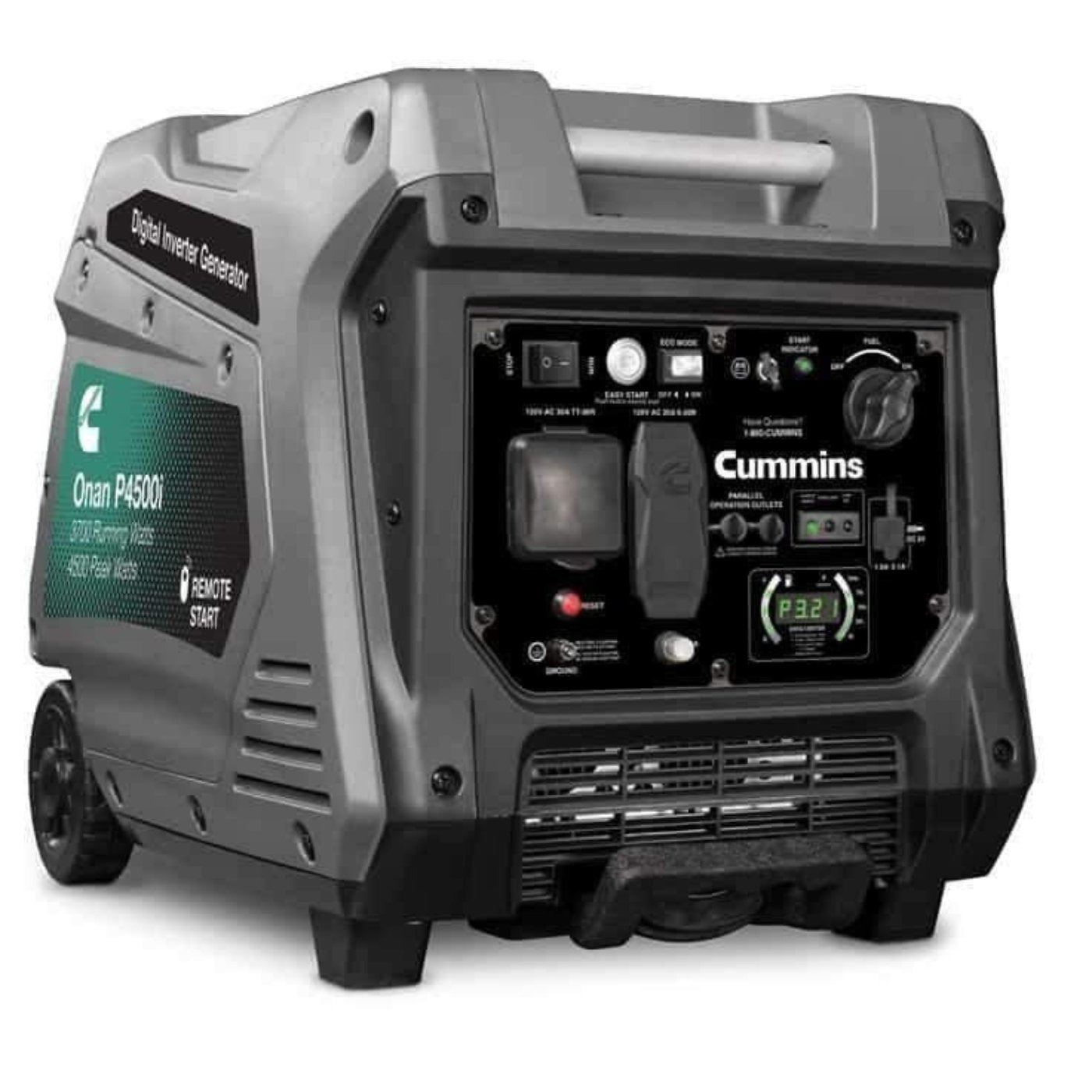 Cummins P4500i 3700W/4500W Onan Remote Start Gas Inverter Generator - A058U955