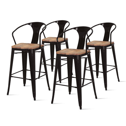 New Pacific Direct Metropolis Metal Bar Stool, (Set of 4) -  938544-B