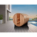 Golden Designs "Klosters" 6 Person Barrel Traditional Sauna - Pacific Cedar - GDI-B006-01