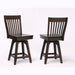 ECI Furniture Choices Slat Back Seat, Barstool Height Stool 2pcs - 0738-20-BS1