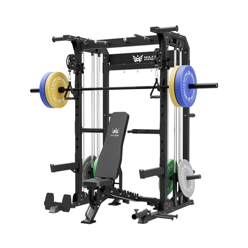 MAJOR FITNESS All-In-One Home Gym Power Rack Package F22 - CFBL-PLT01BL-OWPNT230-OBBLS Price