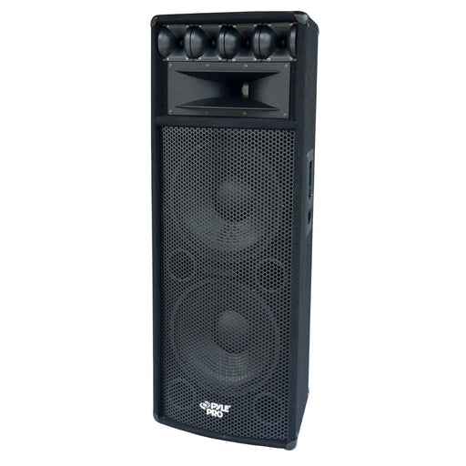 Pyle 1600W Outdoor 7 Way PA Loud-Speaker Cabinet with Dual 12" Woofers 4 Pack