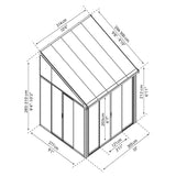 Palram Canopia | SanRemo 10x10 ft Patio Enclosure Gray/Clear - HG9069