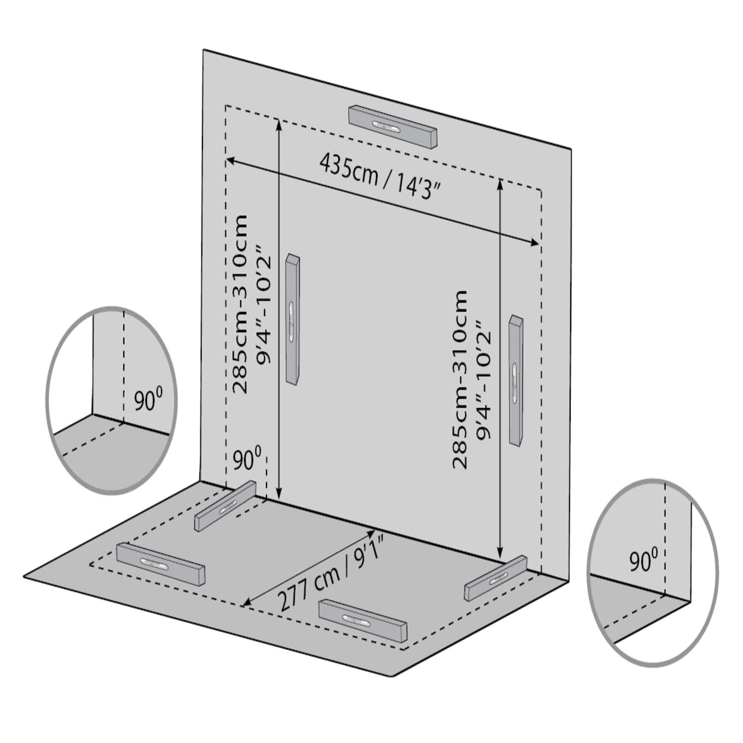 Palram Canopia | SanRemo 10x14 ft Patio Enclosure Gray/Clear - HG9064