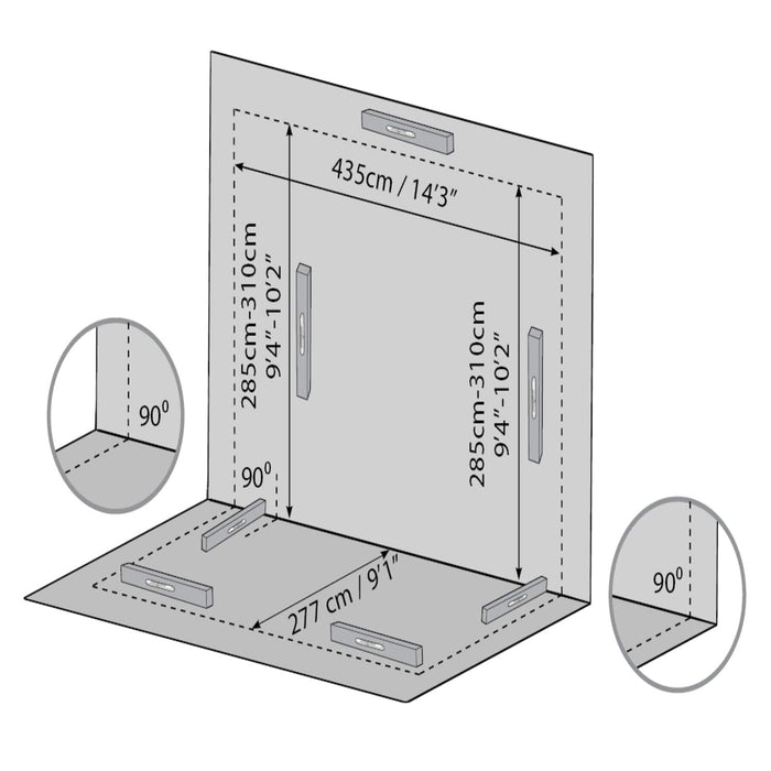 Palram Canopia | SanRemo 10x18 ft Patio Enclosure Gray/Clear - HG9065