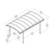 Palram Canopia | Milano 4300 10x14 ft Gazebo - HG9173