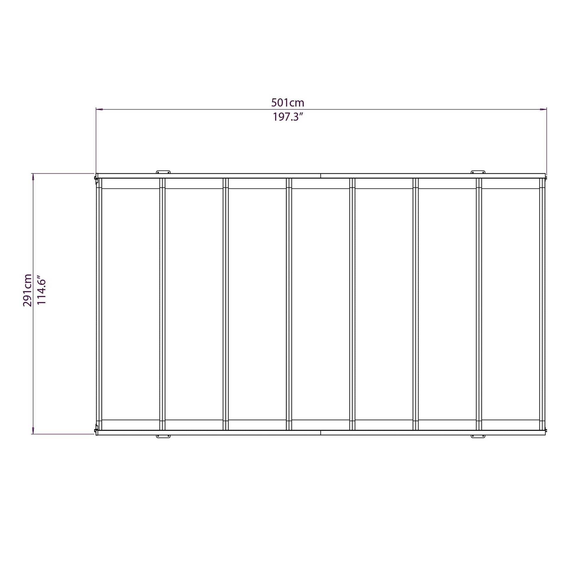 Palram Canopia | Milano 4300 10x14 ft Gazebo - HG9173