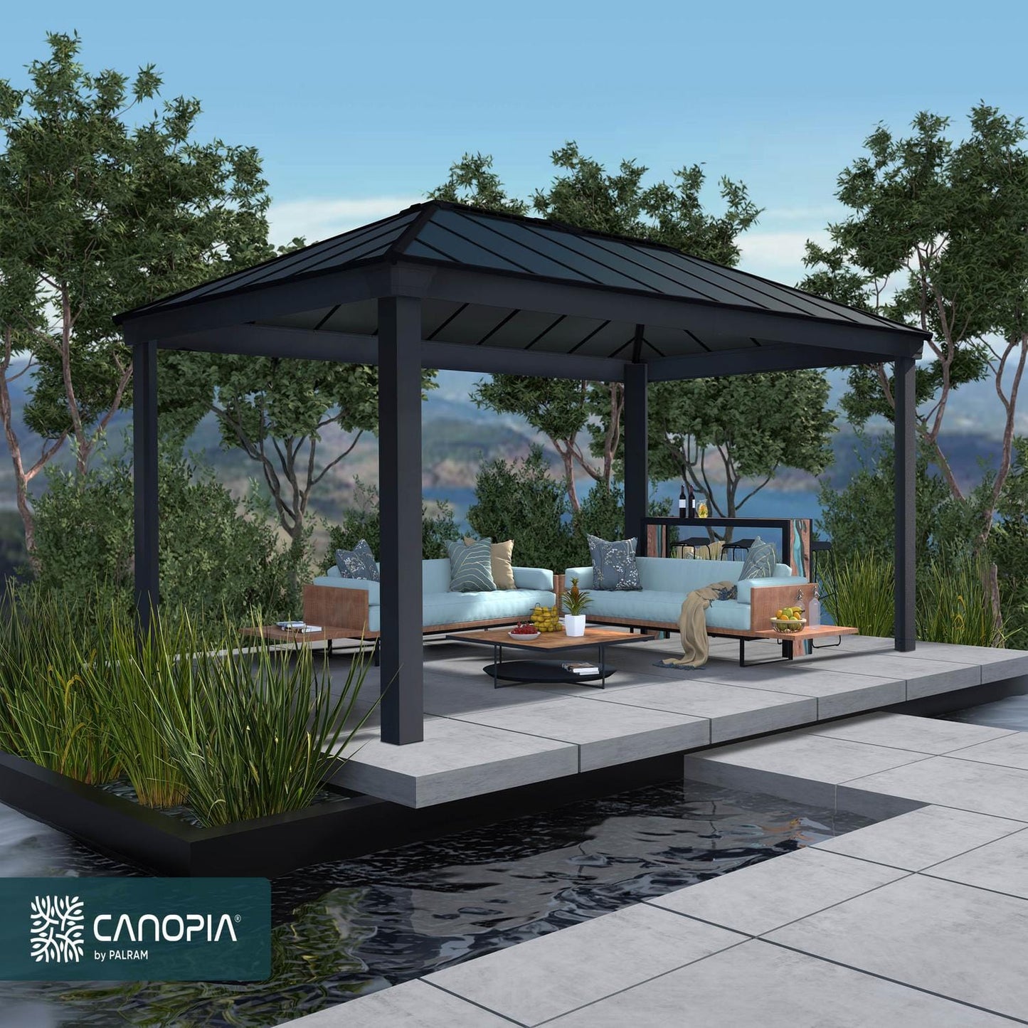 Palram - Canopia | 20x12 ft Dallas 6100 Gazebo - HG9148