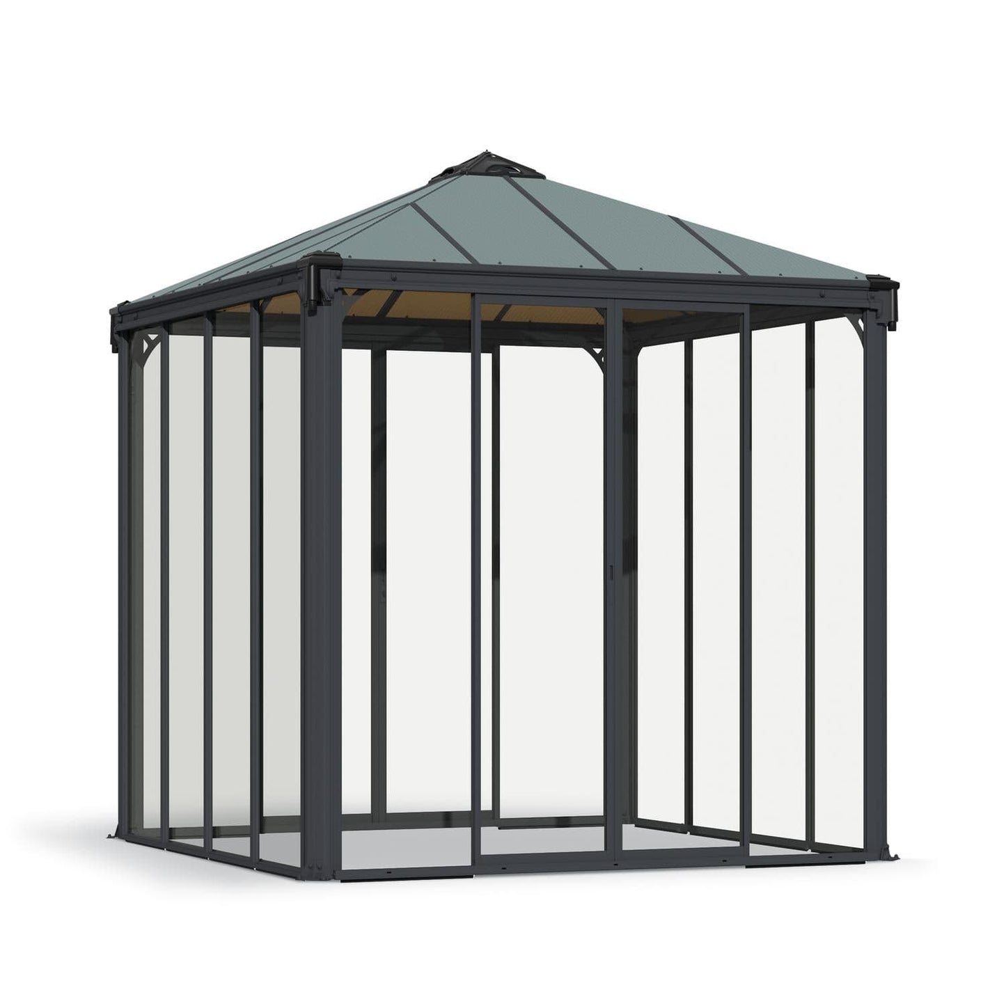 Palram - Canopia | Ledro Enclosed Gazebo - Gray - HG9190