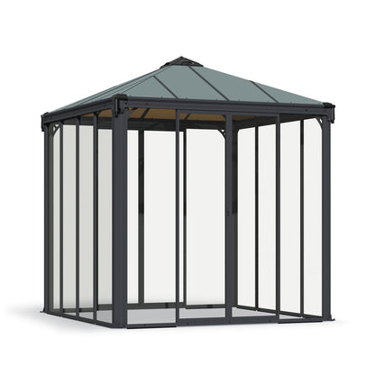 Palram - Canopia | Ledro Enclosed Gazebo - Gray - HG9190