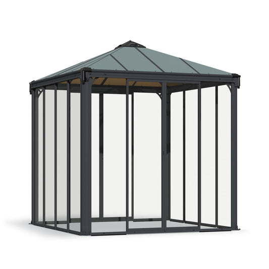Palram - Canopia | Ledro Enclosed Gazebo - Gray - HG9190