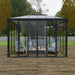 Palram Canopia | Ledro 10x14 ft Enclosed Gazebo Gray/Bronze - HG9189