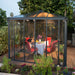 Palram Canopia | Ledro 12x12 ft Enclosed Gazebo Gray/Bronze - HG9192