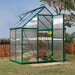 Palram Canopia | Mythos Greenhouse Kit 6 Ft Wide - Green With 4mm Twin-wall Polycarbonate Glazing - HG5005G