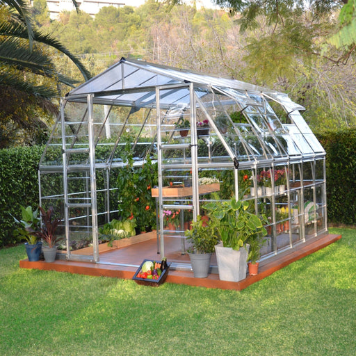 Garden Igloo Palram Canopia 12x12 Ft Americana Greenhouse Kit With 0.8mm Poly carbonate Glazing HG5212