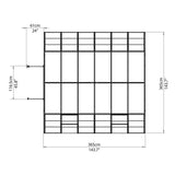 Garden Igloo Palram Canopia 12x12 Ft Americana Greenhouse Kit With 0.8mm Poly carbonate Glazing HG5212