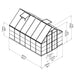 Palram Canopia | Balance Greenhouse Kit 8 Ft Wide Green With 0.8mm Polycarbonate Glazing - HG6108G