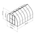 Garden Igloo Palram Canopia Bella Greenhouse 8 Ft Wide - Silver With 6mm Twin-wall Poly-carbonate Glazing