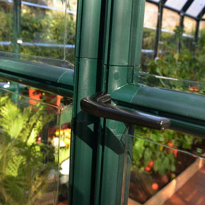 Palram - Canopia | EcoGrow Greenhouse Kit - 6 Ft Wide - Green With 6mm Twin-wall Polycarbonate Glazing - HG7006