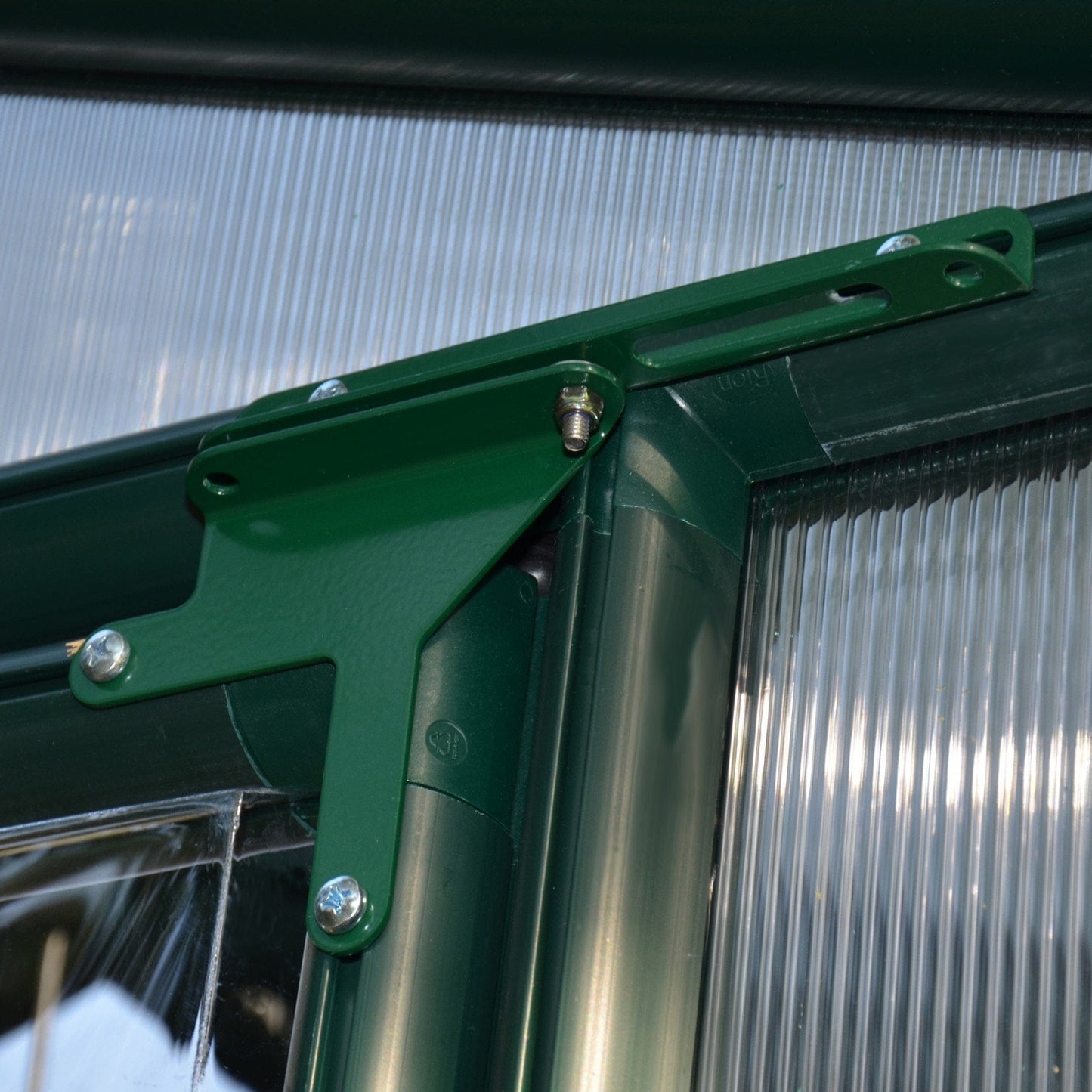 Palram - Canopia | EcoGrow Greenhouse Kit - 6 Ft Wide - Green With 6mm Twin-wall Polycarbonate Glazing - HG7006