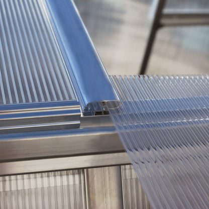 Palram - Canopia | Essence Greenhouse Kit - Silver With 4mm Twin-wall Polycarbonate Glazing - HG5812