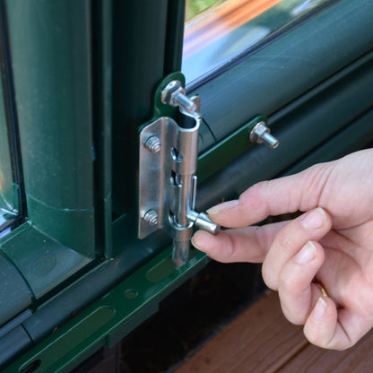 Palram - Canopia | Grand Gardener Greenhouse Kit - 8 Ft Wide - Green - 0.8mm Clear Polycarbonate Glazing - HG7208C