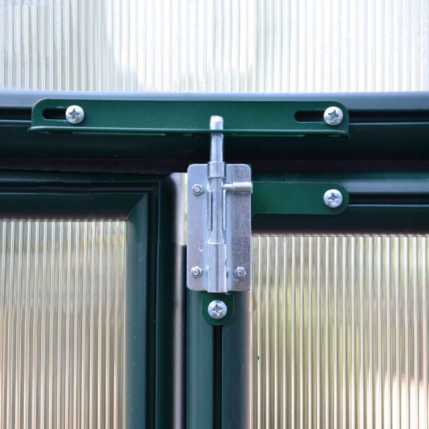 Palram - Canopia | Grand Gardener Greenhouse Kit - 8 Ft Wide - Green - 6mm Twin-wall Polycarbonate Glazing - HG7208